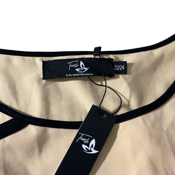 Tamela Mann Long Sleeve Soft Yellow Contrast Athleisure Stretch Top 22/24 NWT - Picture 6 of 7